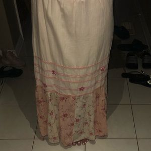 Long boho skirt